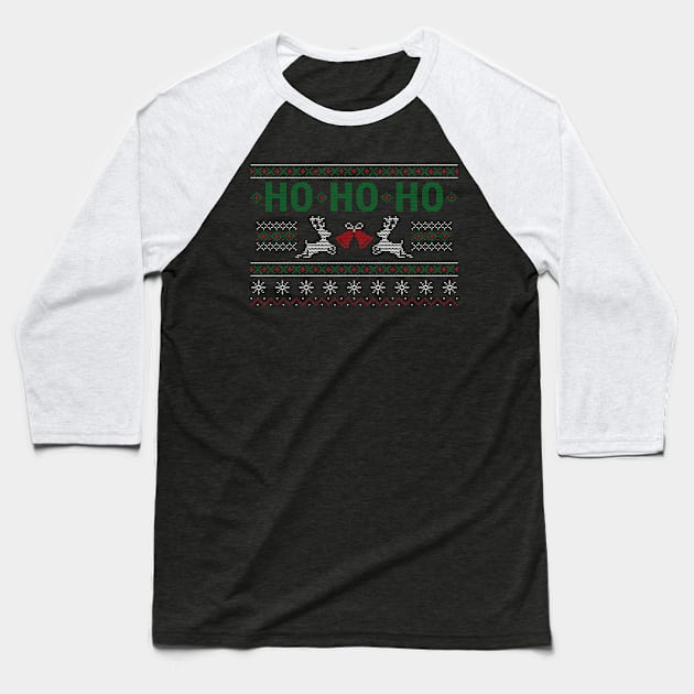 Ho Ho Ho - The Christmas Classic Baseball T-Shirt by Hariolf´s Mega Store